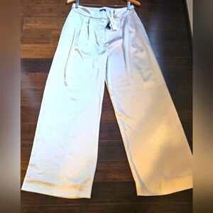 Express wide leg satin pants size 10R, New with tags. Inseam 30"